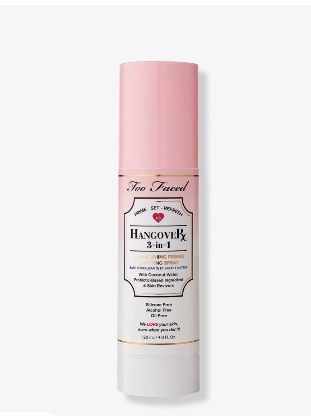 Too Faced Hangover 3-in-1 Setting Spray Primer-LARGE BOTTLE